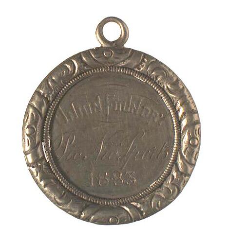Australia, Union Foundry Annual Picnic sports medal, Obverse