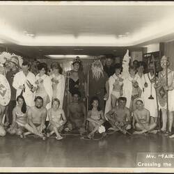 Digital Image - Sue Halls in Crossing the Equator Group Performance, MV Fairsea, 1963