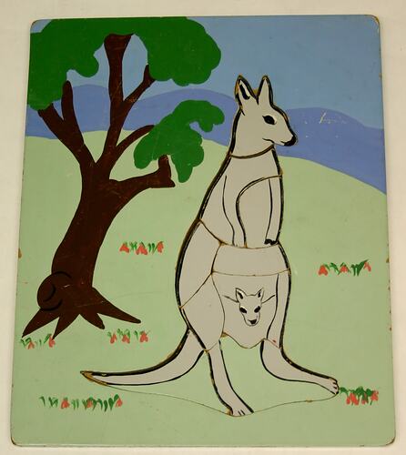 Puzzle - Kangaroo with Joey