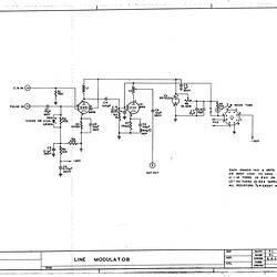 Schematic Diagram - CSIRAC Computer, 'Line Modulator', C24004, 1952-1955