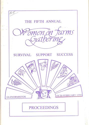 Proceedings - Women on Farms Gathering, Glenormiston 1994