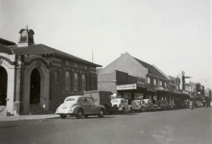 Digital Photograph - View of Church Street, Middle Brighton, circa 1956