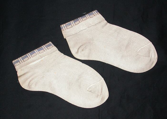 Socks - Pair of, Grey/Brown