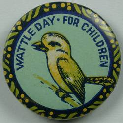 Badge - 'Wattle Day for Children', Australia, 1910-1919