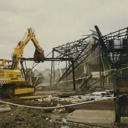 Photograph - Demolition of Steel Yard, Sunshine, Victoria, 1988