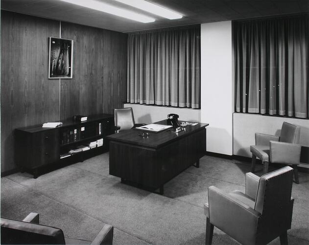 Photograph - Kodak (Australasia) Pty. Ltd., Coburg Plant, Administration Building Assistant Executive Office, circa 1965