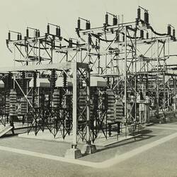 Photograph - State Electricity Commission, Switch Yard, Power Station, Yallourn, Victoria, Oct 1923