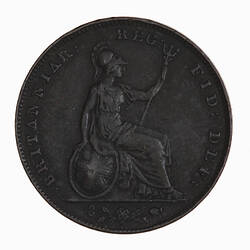 Coin - Farthing, Queen Victoria, Great Britain, 1851 (Reverse)