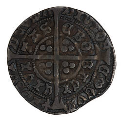 Coin - Groat, Henry VI, England, 1470-1471 (Reverse)