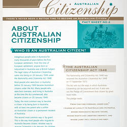 Fact Sheet (2) - Australian Citizenship Information Pack