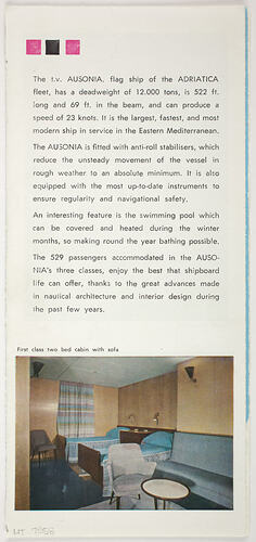 Booklet - Adriatica - T.v. Ausonia