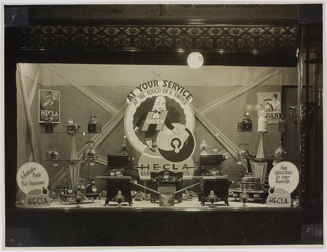 Photograph - Shopfront Display of Hecla Products, circa 1920s
