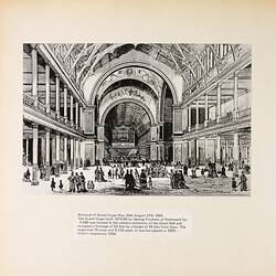 Print - Sketch of the Grand Organ, Exhibition Building, Melbourne, 1880