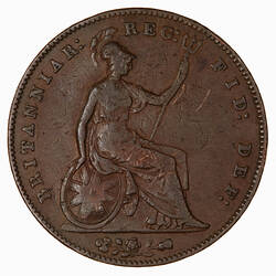 Coin - Penny, Queen Victoria, Great Britain, 1857 (Reverse)