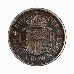 Proof Coin - Halfcrown, Elizabeth II, Great Britain, 1953 (Reverse)