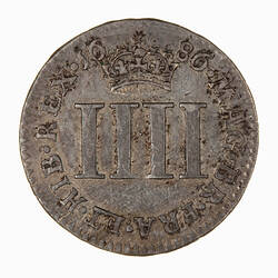 Coin - Groat, James II, Great Britain, 1686 (Reverse)