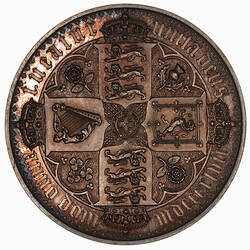 Coin - Crown (Gothic), Queen Victoria, Great Britain, 1847 (Reverse)