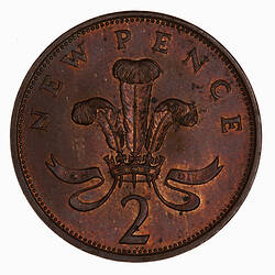Coin - 2 New Pence, Elizabeth II, Great Britain, 1977 (Reverse)