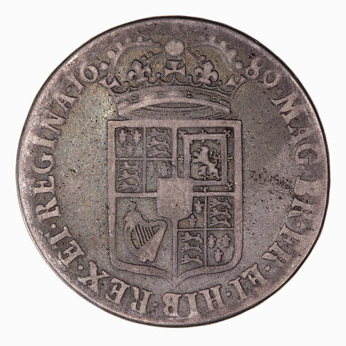 Coin - Halfcrown, William and Mary, Great Britain, 1689 (Reverse)