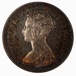 Proof Coin - Florin, Queen Victoria, Great Britain, 1880 (Obverse)