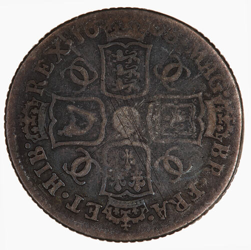 Coin - Shilling, Charles II, Great Britain, 1668 (Reverse)