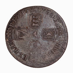 Coin - Shilling, William III, Great Britain, 1696 (Reverse)