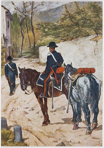 Postcard - Carabiniere on patrol