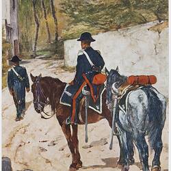 Postcard - Carabiniere on patrol
