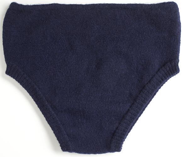 Bathing Trunks - Edda Azzola, Mens, Navy Wool, Italian, 1950s
