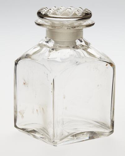 Glass Bottle - S. Woolfield, Portable Toiletries Set, Glasgow, Scotland, 1852