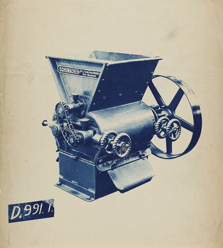 Photograph - Schumacher Mill Furnishing Works, Machine, Port Melbourne, Victoria, circa 1930s