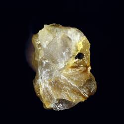 Cream coloured mineral specimen.