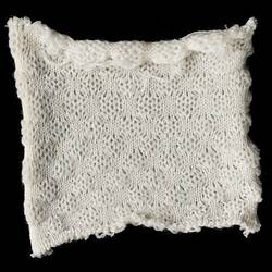 Knitting Sample - Edda Azzola, Cream, Block Pattern, circa 1960s