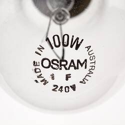 Light Bulb - Osram, 100W, Lighting Equipment, Greek Shadow Puppet Theatre, June 1991