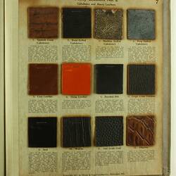 Leather Specimen Book - Pfister & Vogel, Milwaukee, Wisconsin, 1917