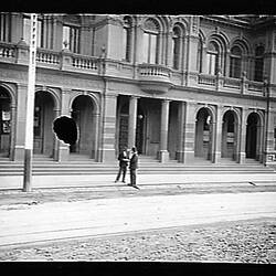 Glass Negative - Town Hall, Post & Telegraph Office, Northcote, Victoria, 1901