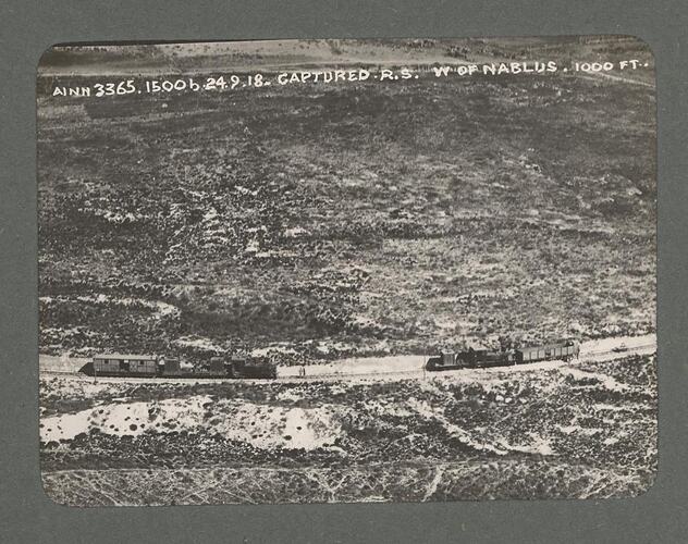 Photograph - 'Captured R.S.', West of Nablus, Middle East, World War I, 24 Sept 1918