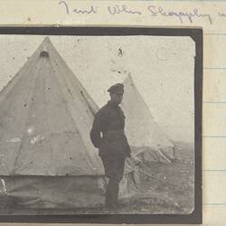 Photograph - 'Tent Where Shapley was Killed', Somme, France, Sergeant John Lord, World War I, 1916