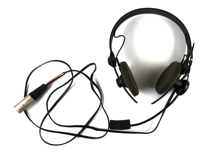 Black headphone set.