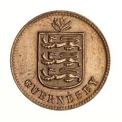 Coin - 1 Double, Guernsey, Channel Islands, 1911