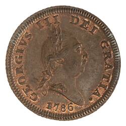 Coin - 1/2 Penny, Isle of Man, 1786