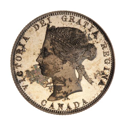 Proof Coin - 25 Cents, Canada, 1870