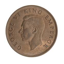 Coin - 1 Penny, New Zealand, 1946