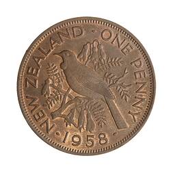 Coin - 1 Penny, New Zealand, 1958