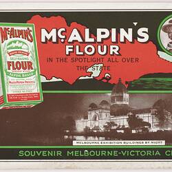 Blotter - McAlpin's Flour, Souvenir Melbourne-Victoria Centenary, 1934