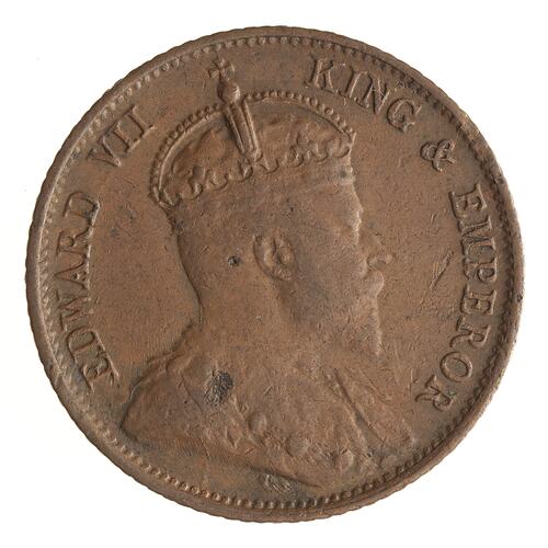 Coin - 1/4 Cent, Straits Settlements, 1908