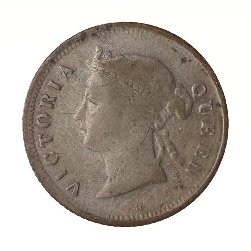 Coin - 10 Cents, Mauritius, 1877
