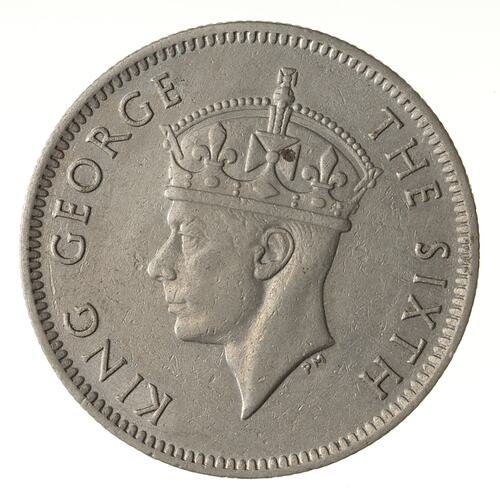 Coin - 1/4 Rupee, Mauritius, 1950