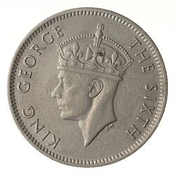 Coin - 1/4 Rupee, Mauritius, 1950