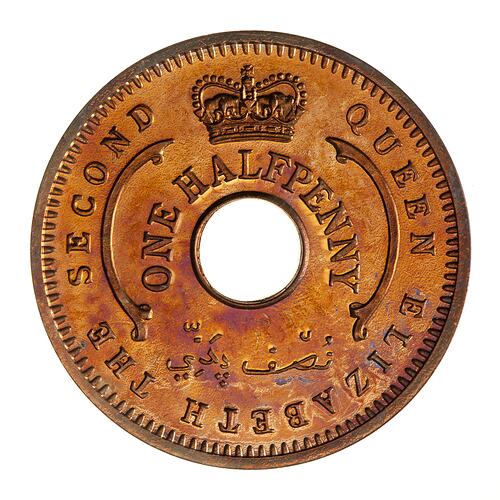 Proof Coin - 1/2 Penny, Nigeria, 1959